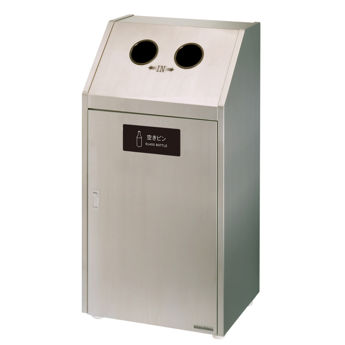 屋外用ゴミ箱 75L 丸穴蓋 業務用ダストボックス Bunbetuダストハウス