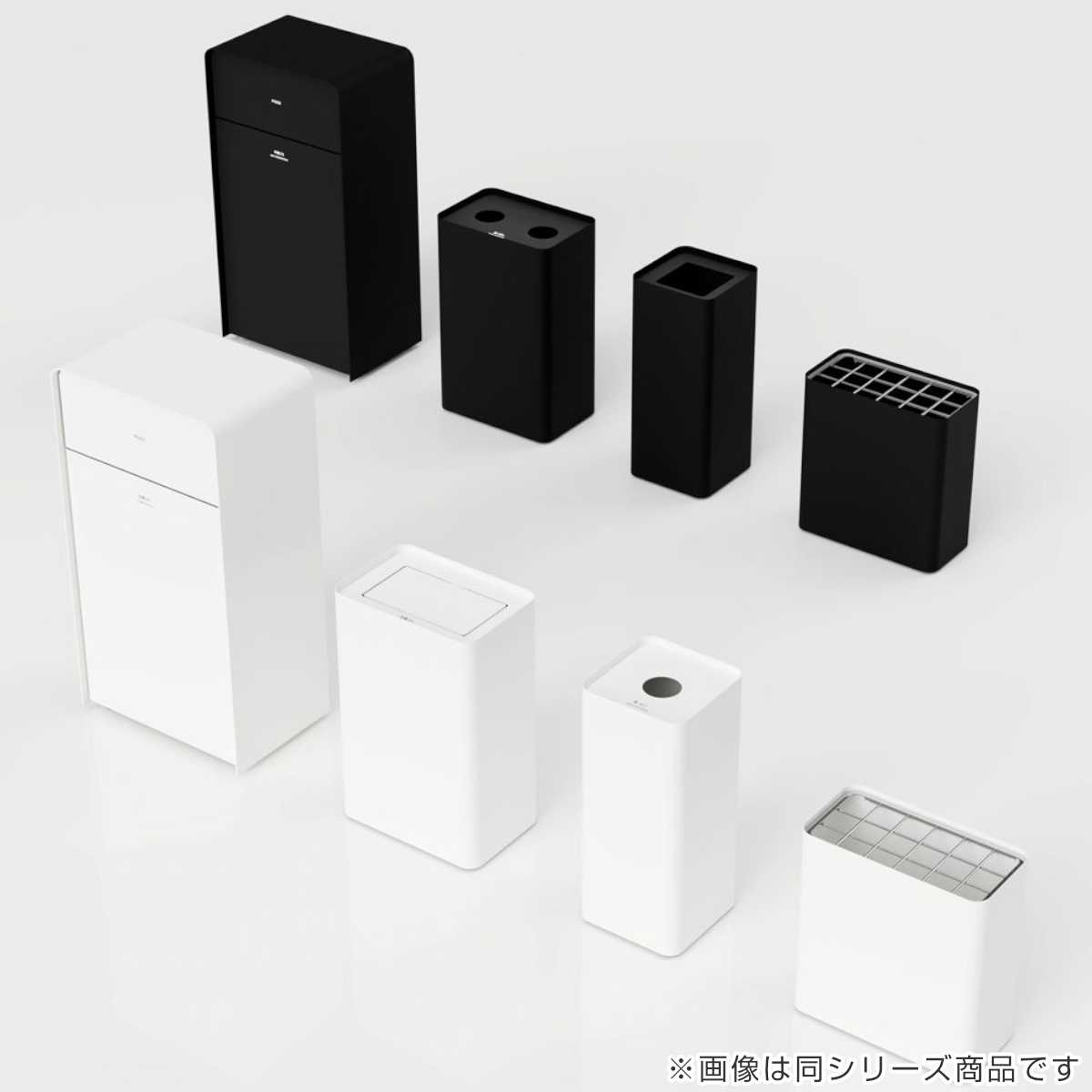 黒柿　ゴミ箱 屋内用ゴミ箱 44L 丸穴蓋 ブラック色 業務用ダストボックス 屑S・屑入