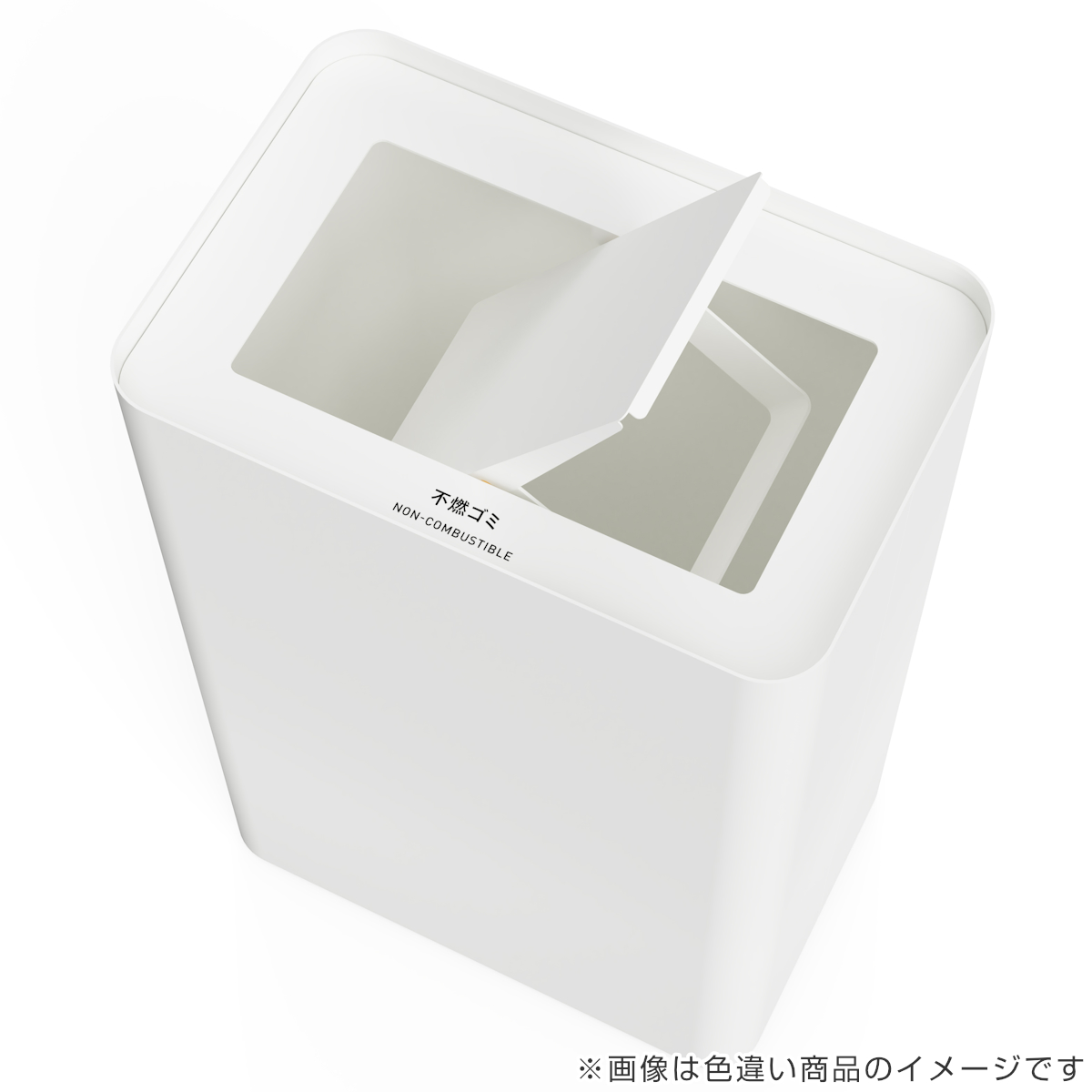 屋内用ゴミ箱 48L 回転蓋 ブラック色 業務用ダストボックス 屑入