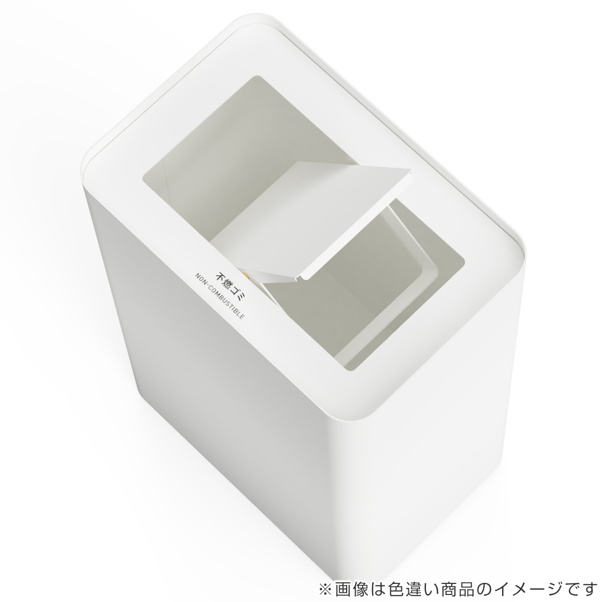 屋内用ゴミ箱 48L 回転蓋 ブラック色 業務用ダストボックス 屑入
