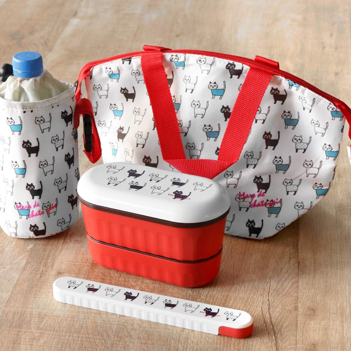 ナカノ ランチバッグ ネコ （ 保冷バッグ 保冷ランチバッグ 弁当袋 お