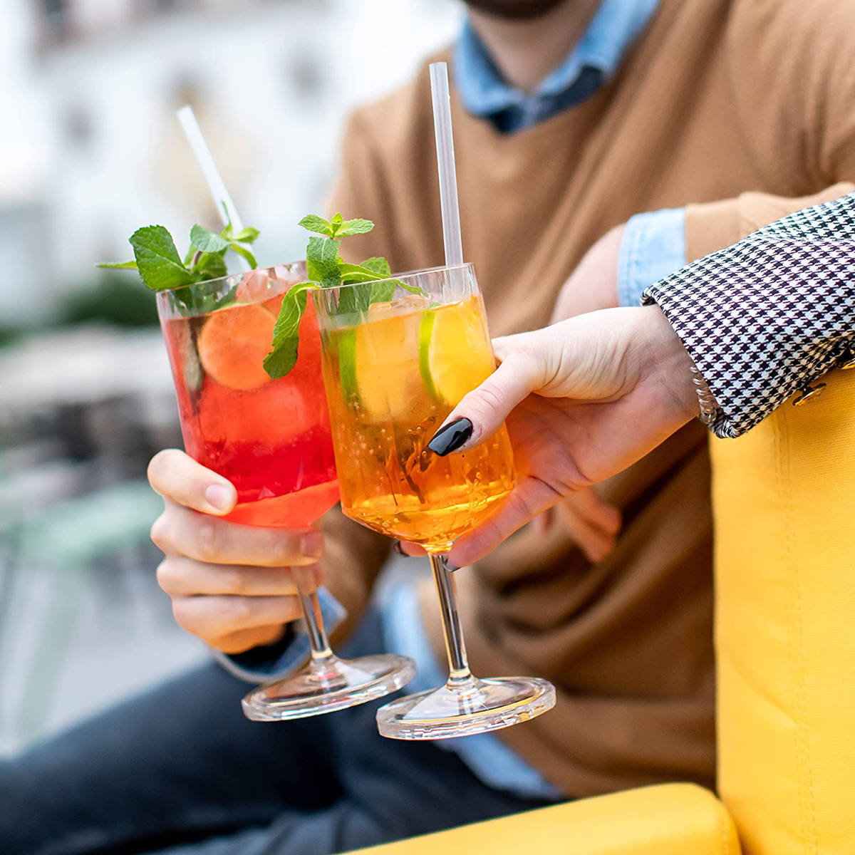 ワイングラス 300ml KOZIOL Super プラスチック （ 食洗機対応 脚付き