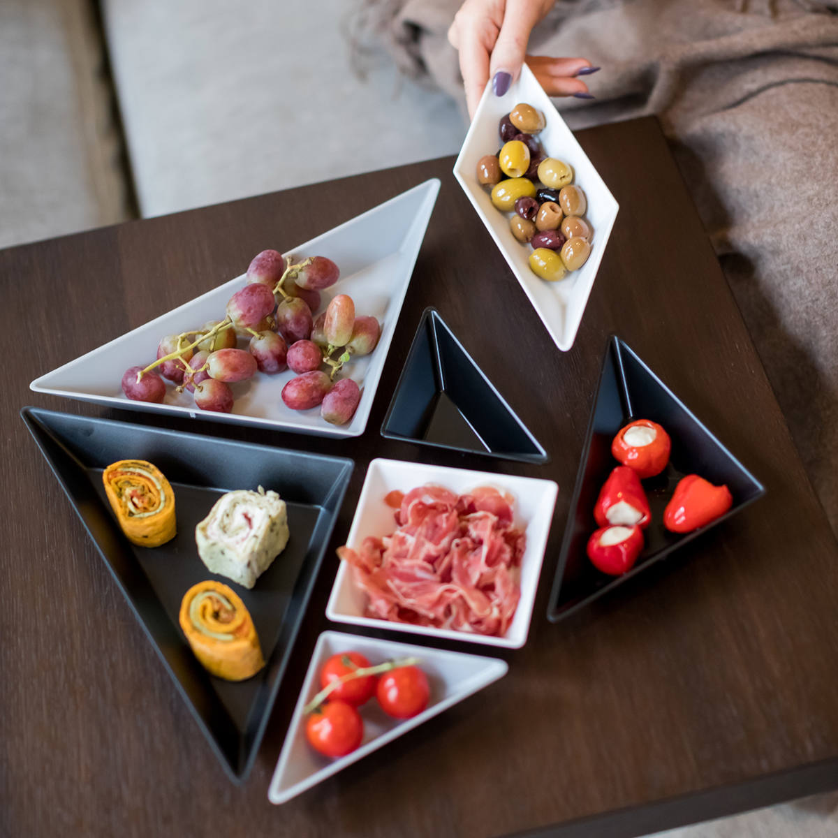 プレート 7枚入り セパレートプレート KOZIOL TANGRAM プラスチック