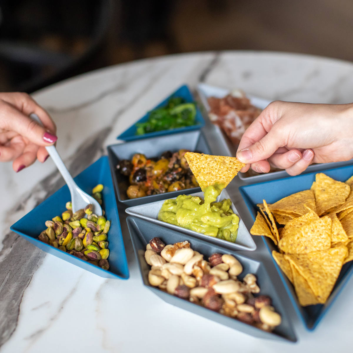 プレート 7枚入り セパレートプレート KOZIOL TANGRAM プラスチック