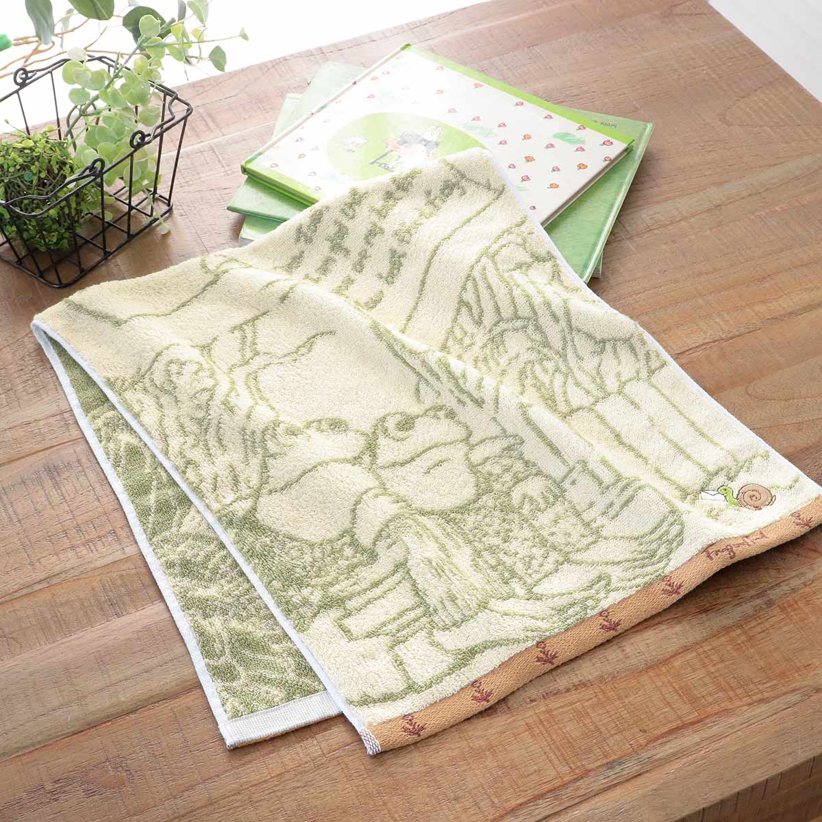 フェイスタオル がまくんとかえるくん ふたりはともだち 34×80cm （ が
