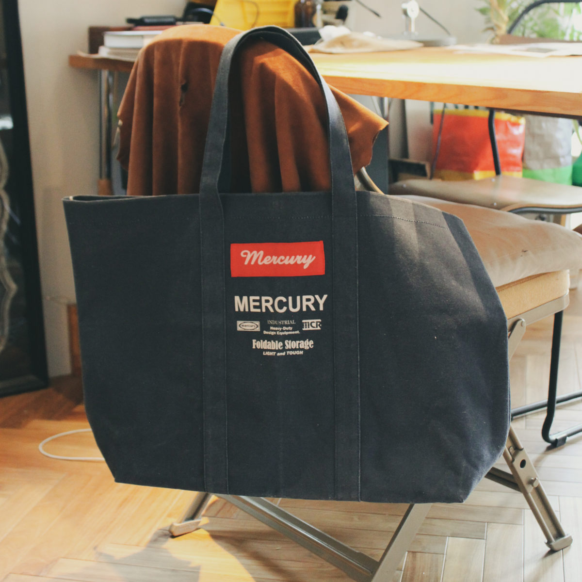 キャンバストートバッグ 幅59×奥行15×高さ55cm グローセリートート