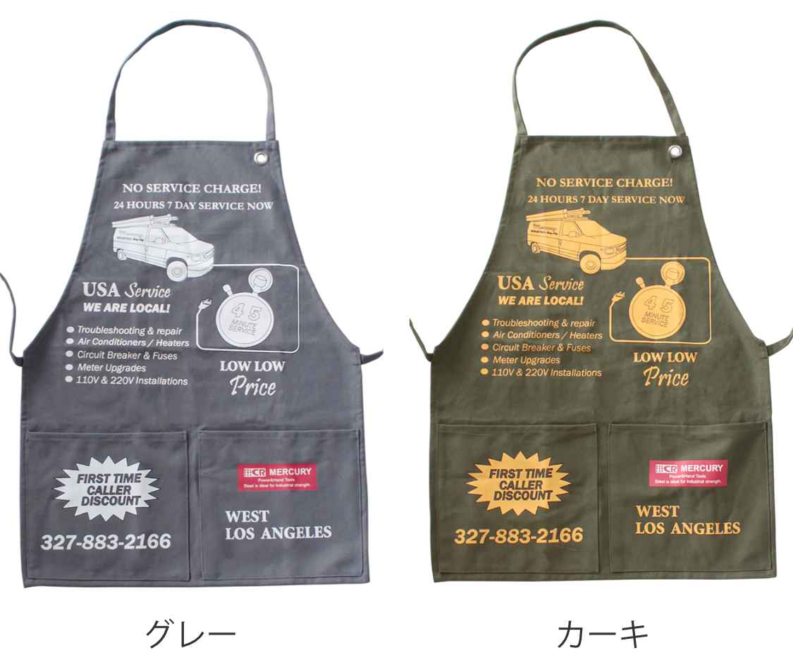 MERCURY（マーキュリー） エプロン キャンバス ビンテージエプロン
