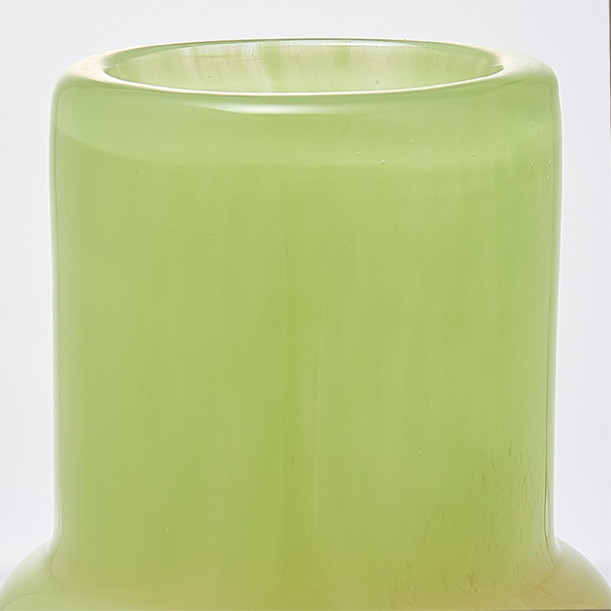 花瓶 DGボトルベース 直径7.5×高さ18cm ピンクグリーン ガラス