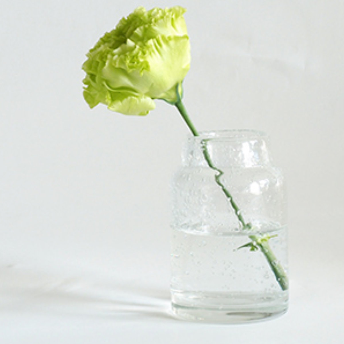 花瓶 DGボトルベース 直径7.5×高さ12cm クリアー ガラス