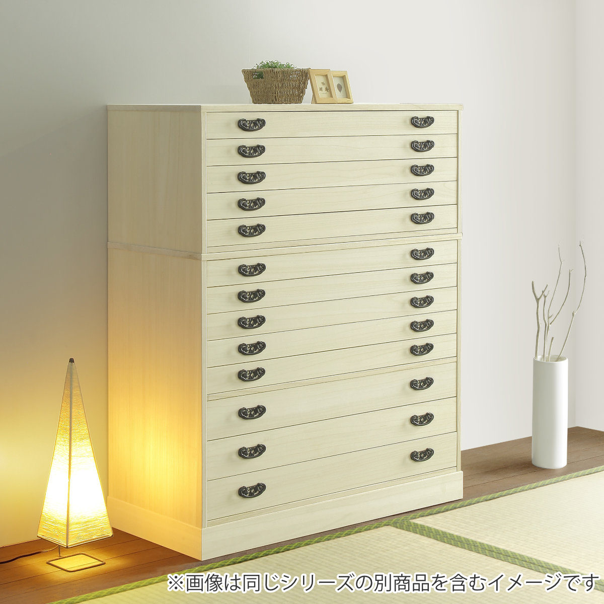 マーゼルン 総桐 着物たんす 8段 ろうびき仕上 日本製 幅100cm （ 桐