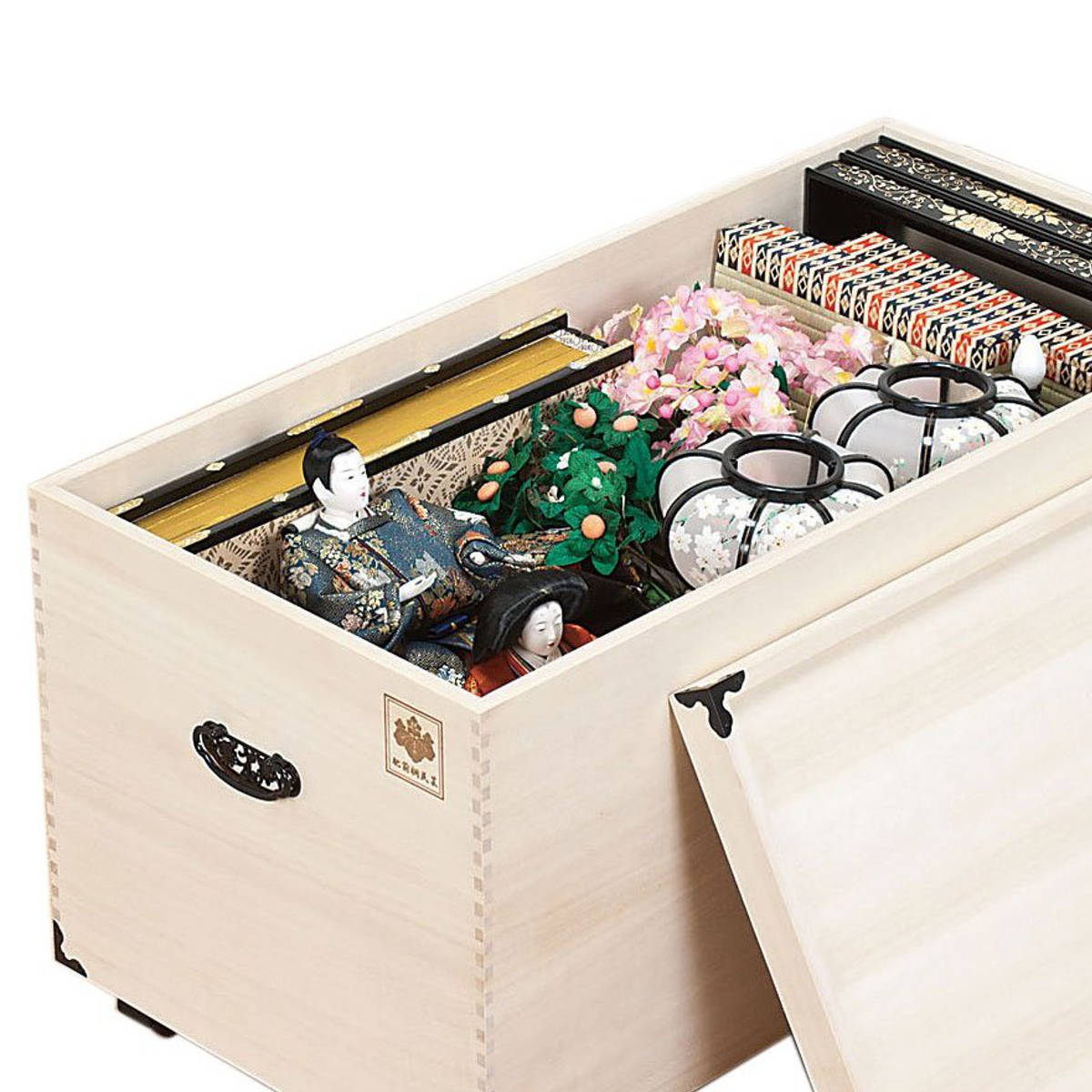 マーゼルン 総桐 ひな人形収納ケース 1段 日本製 幅82cm （ 桐 収納