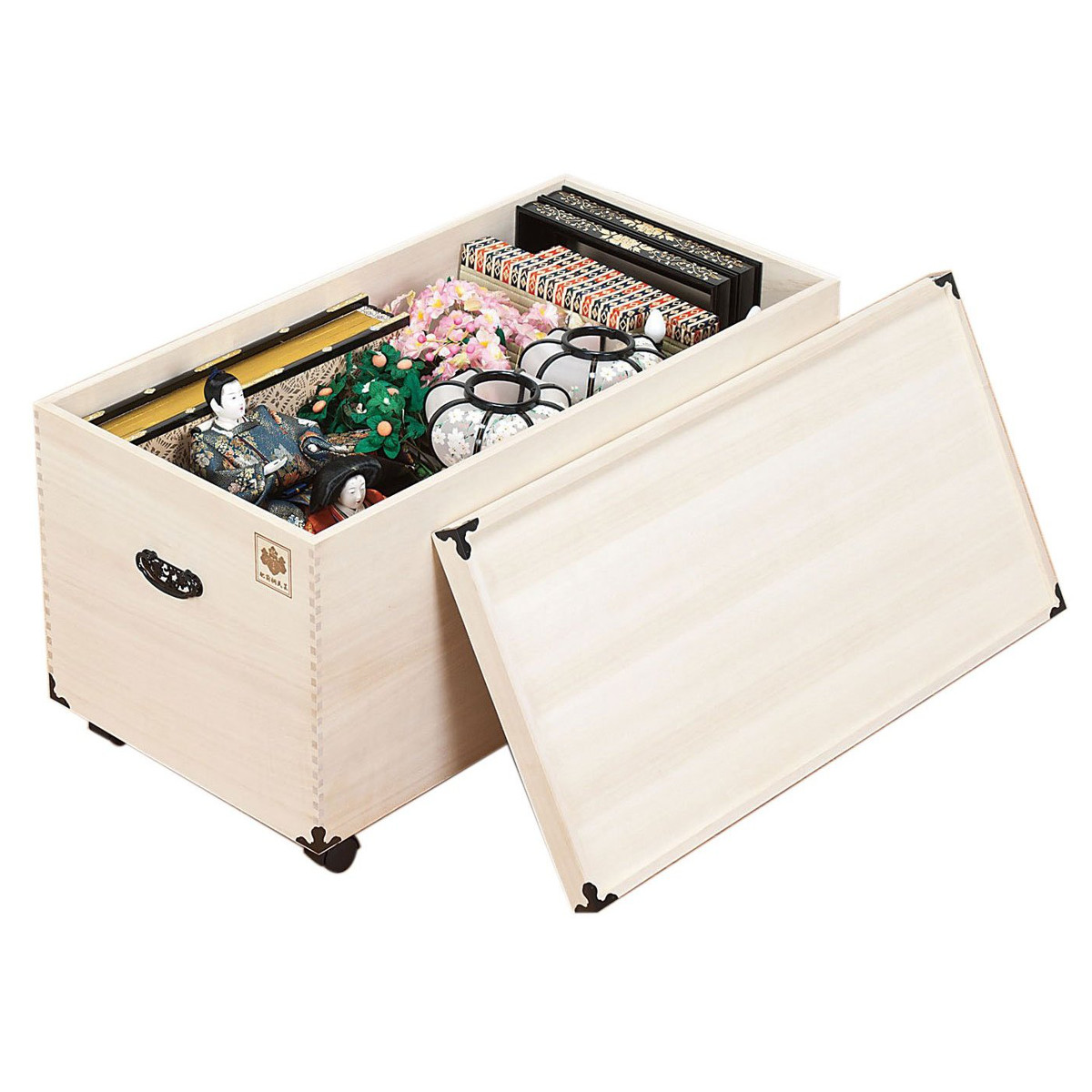 マーゼルン 総桐 ひな人形収納ケース 1段 日本製 幅82cm （ 桐 収納