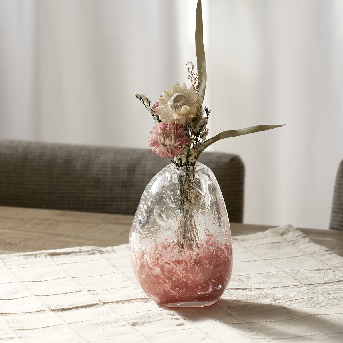 花瓶 DGマコベース 幅10×奥行6.5×高さ13.5cm ガラス （ 花びん