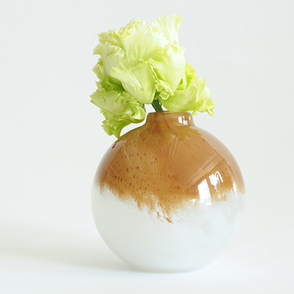 花瓶 DGポロベース 直径10×高さ10cm ガラス （ 花びん フラワーベース