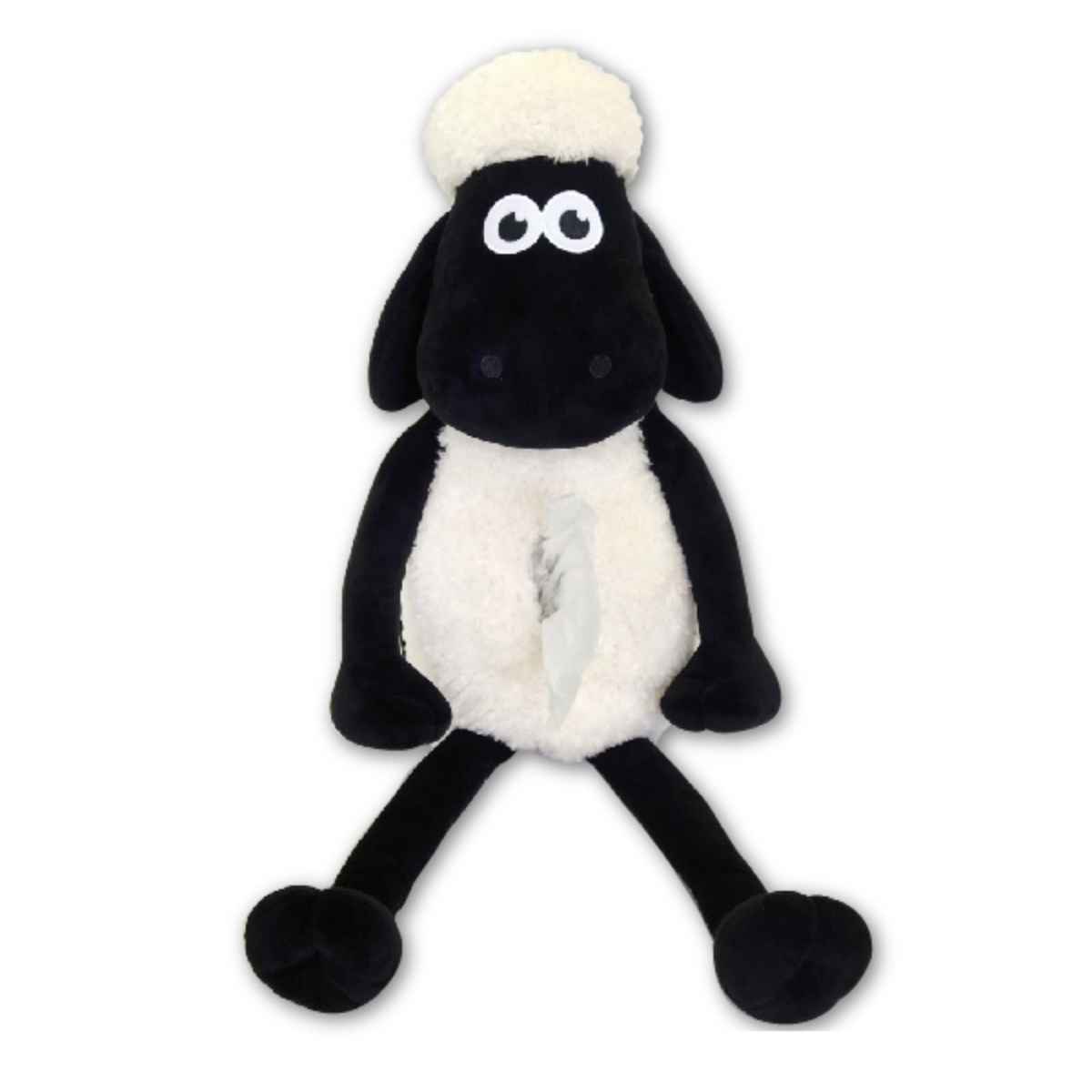 ティッシュケース ひつじのショーンおすわりぬいぐるみティッシュ