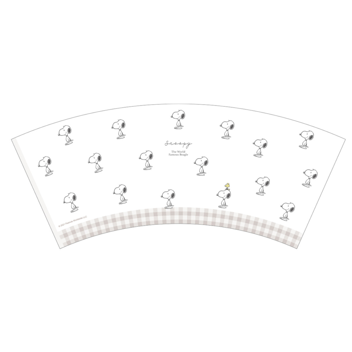 ゴミ箱 スヌーピー 整列 高さ13.5cm （ ごみ箱 卓上 ふたなし 広口