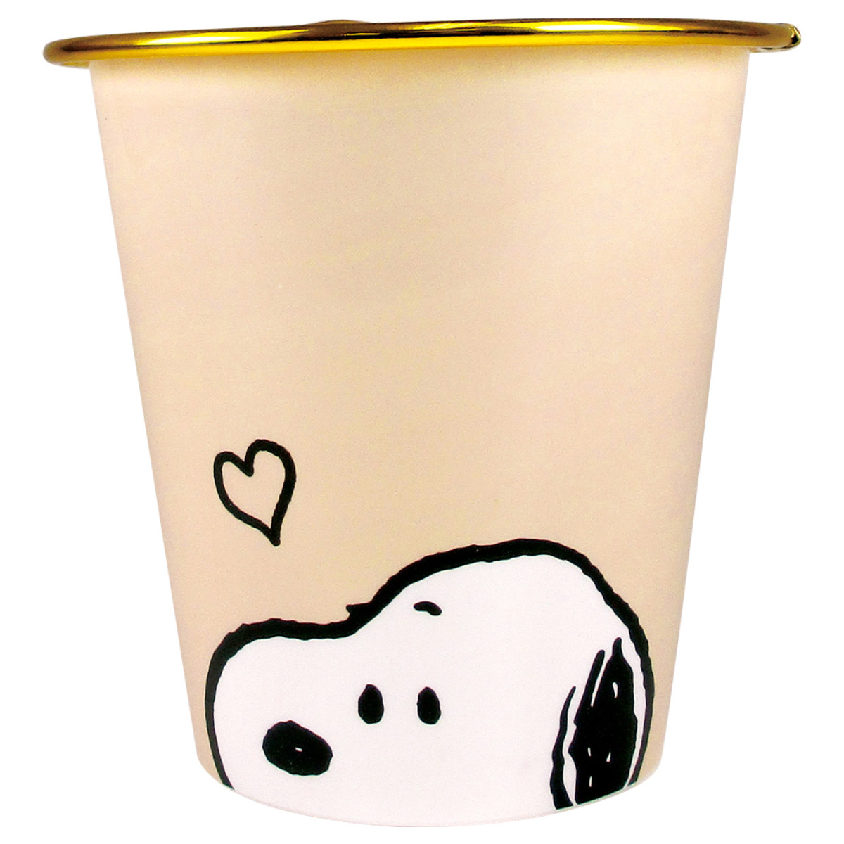 ゴミ箱 スヌーピー フェイスアップ 高さ13.5cm （ ごみ箱 卓上