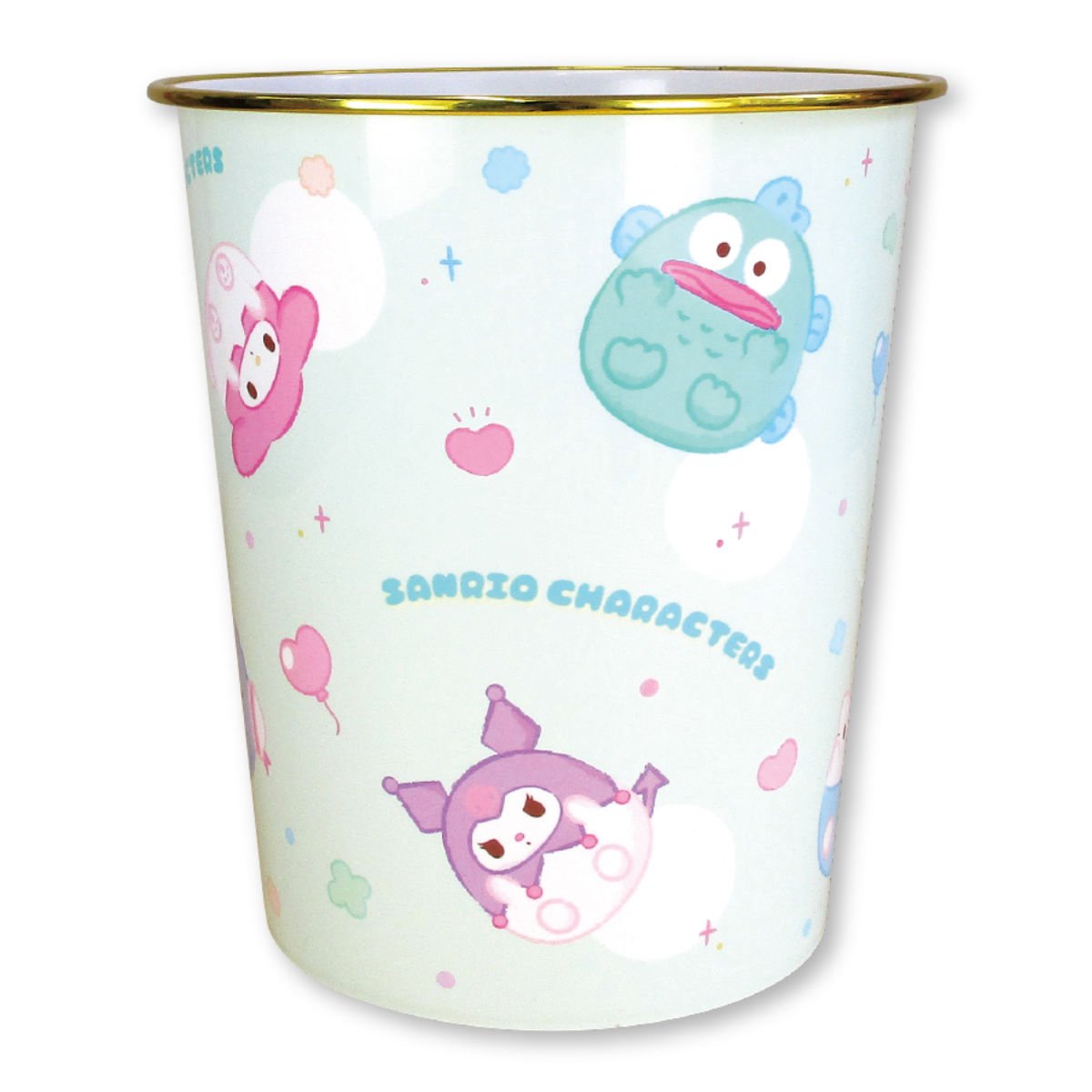 ゴミ箱 サンリオキャラクターズ ふにゅまる 高さ23.5cm （ ごみ箱 ふた