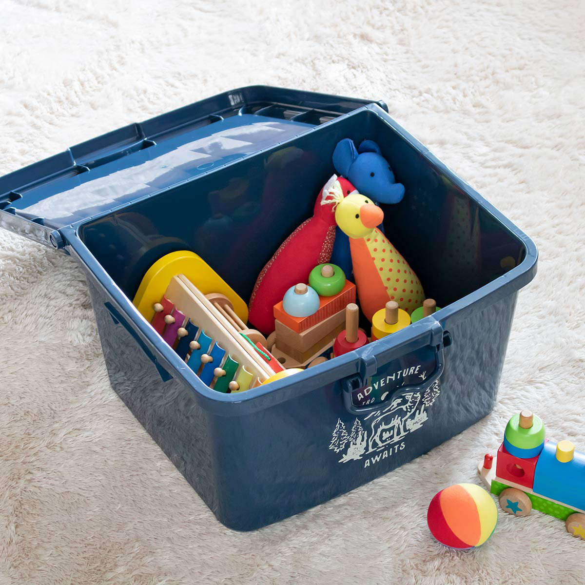 平和工業 収納ケース フリーボックスL 3個セット （ 収納ボックス 収納