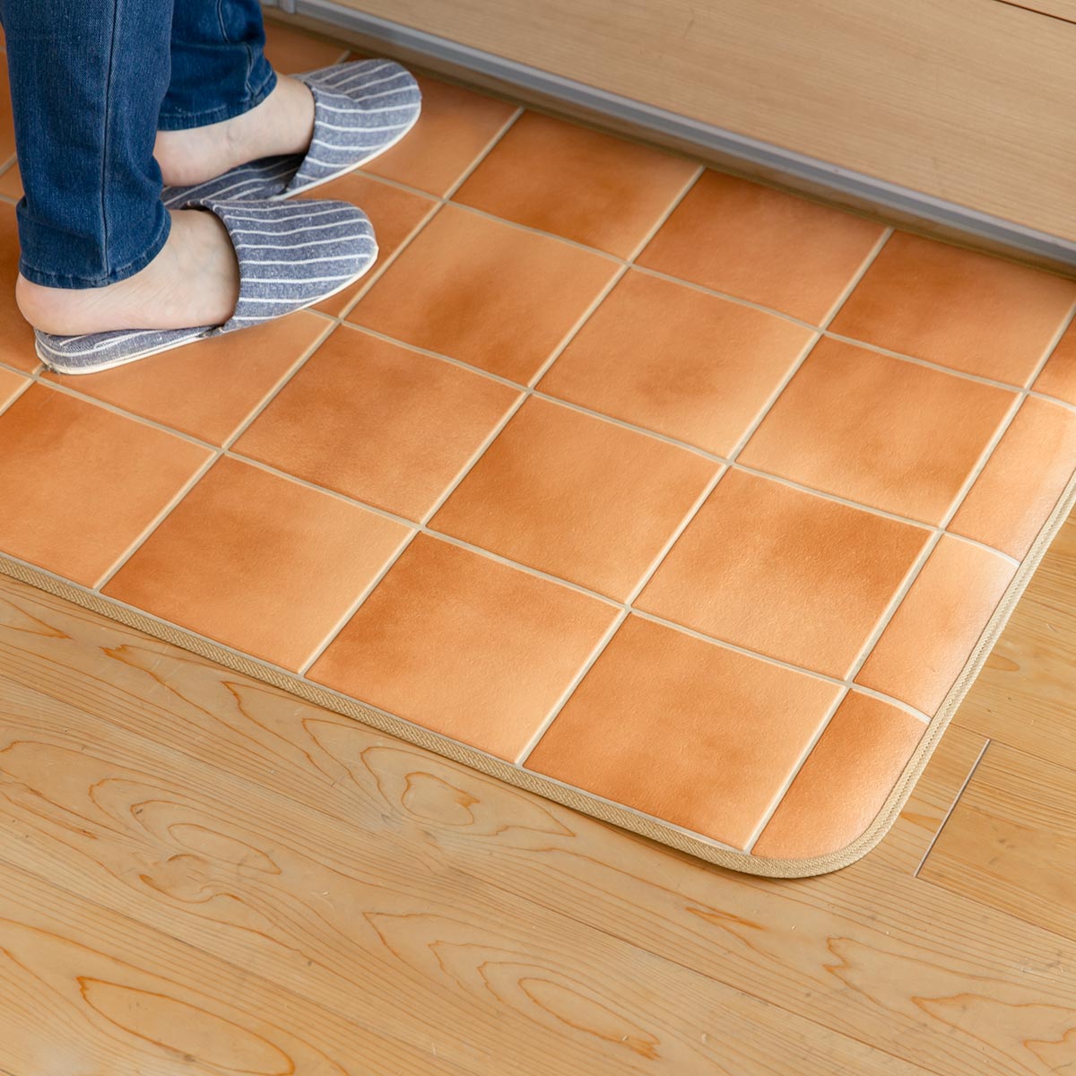 オーダー商品 インテリアマット2枚セット シンコール キッチンマット 2cm単位 オーダー 60×182〜230cm Eタイプ