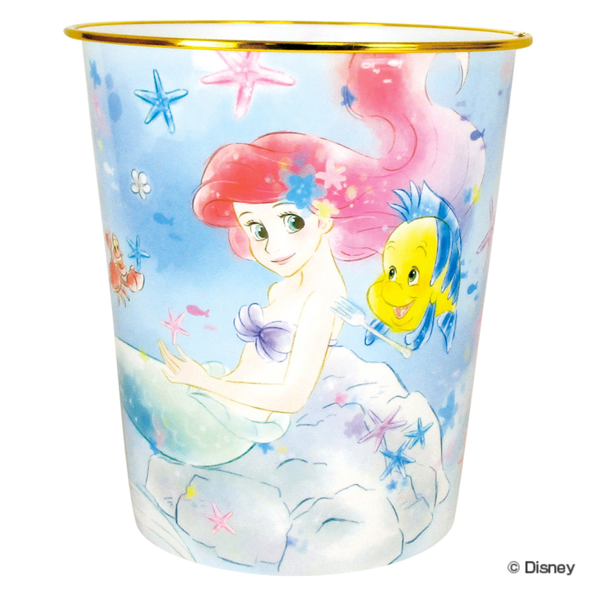 Disney（ディズニー） ゴミ箱 アリエル 高さ23.5cm （ ごみ箱 ふたなし