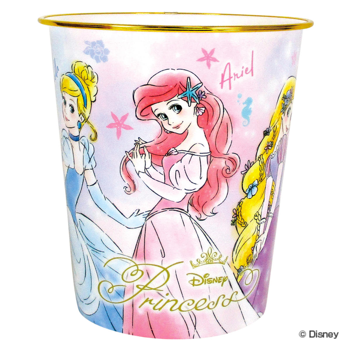 Disney（ディズニー） ゴミ箱 ディズニープリンセス 高さ23.5cm