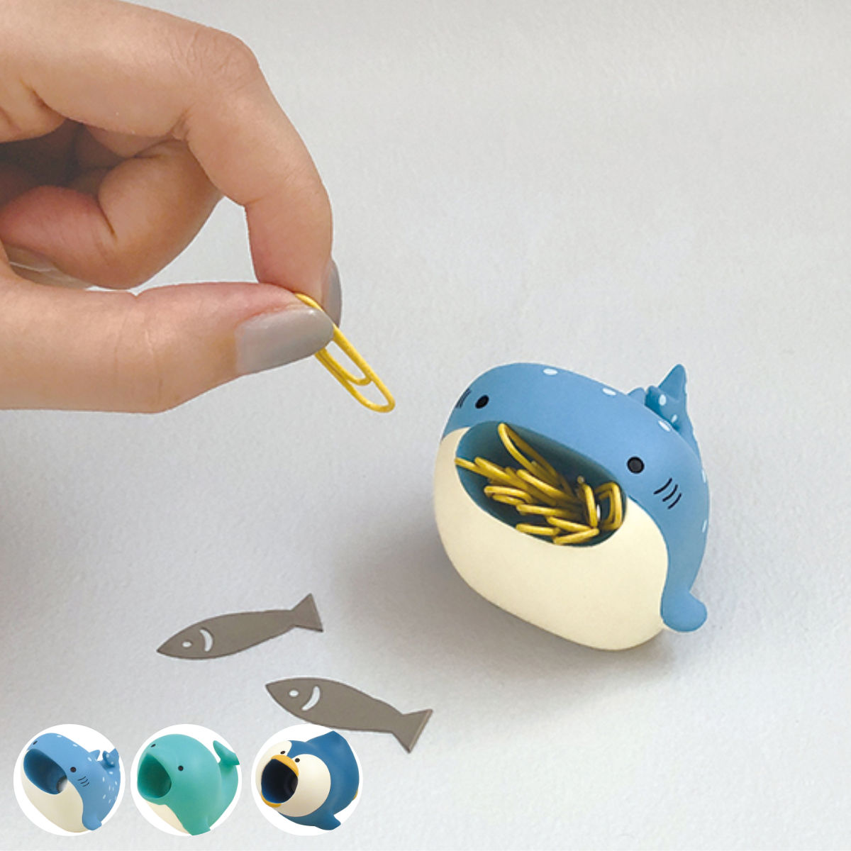 クリップホルダー はらぺこアニマル 水族館 （ クリップ入れ 小物入れ