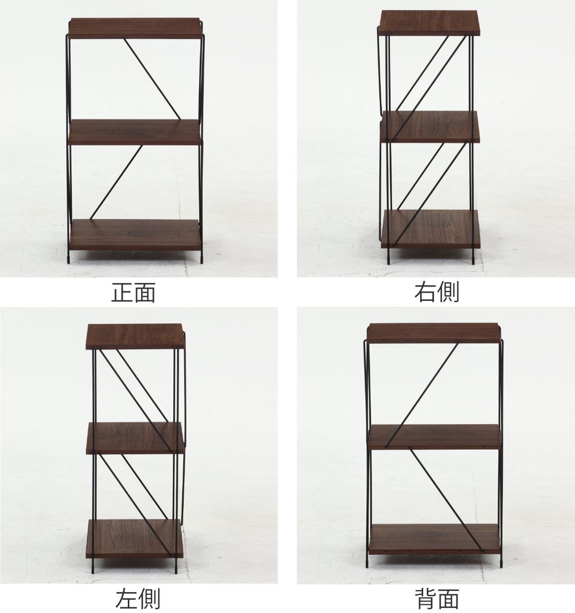 不二貿易（Fuji Boeki） オープンラック 幅42cm 3段 簡単組み立て