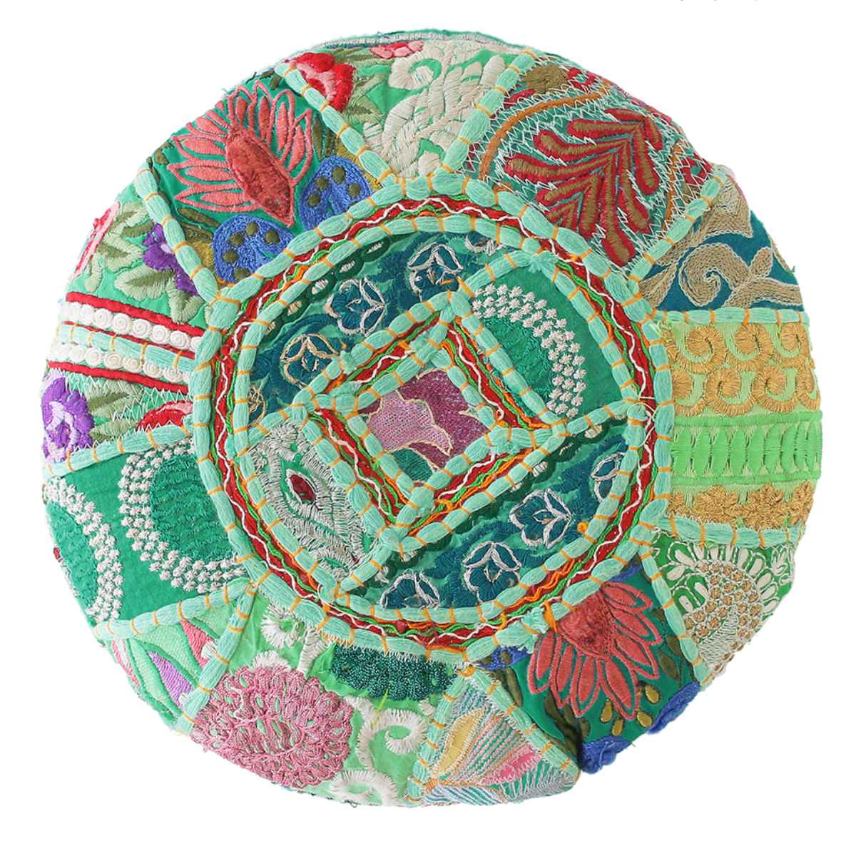 楽天市場】ラウンドスツール スツール 刺繍 ハンドメイド ロース