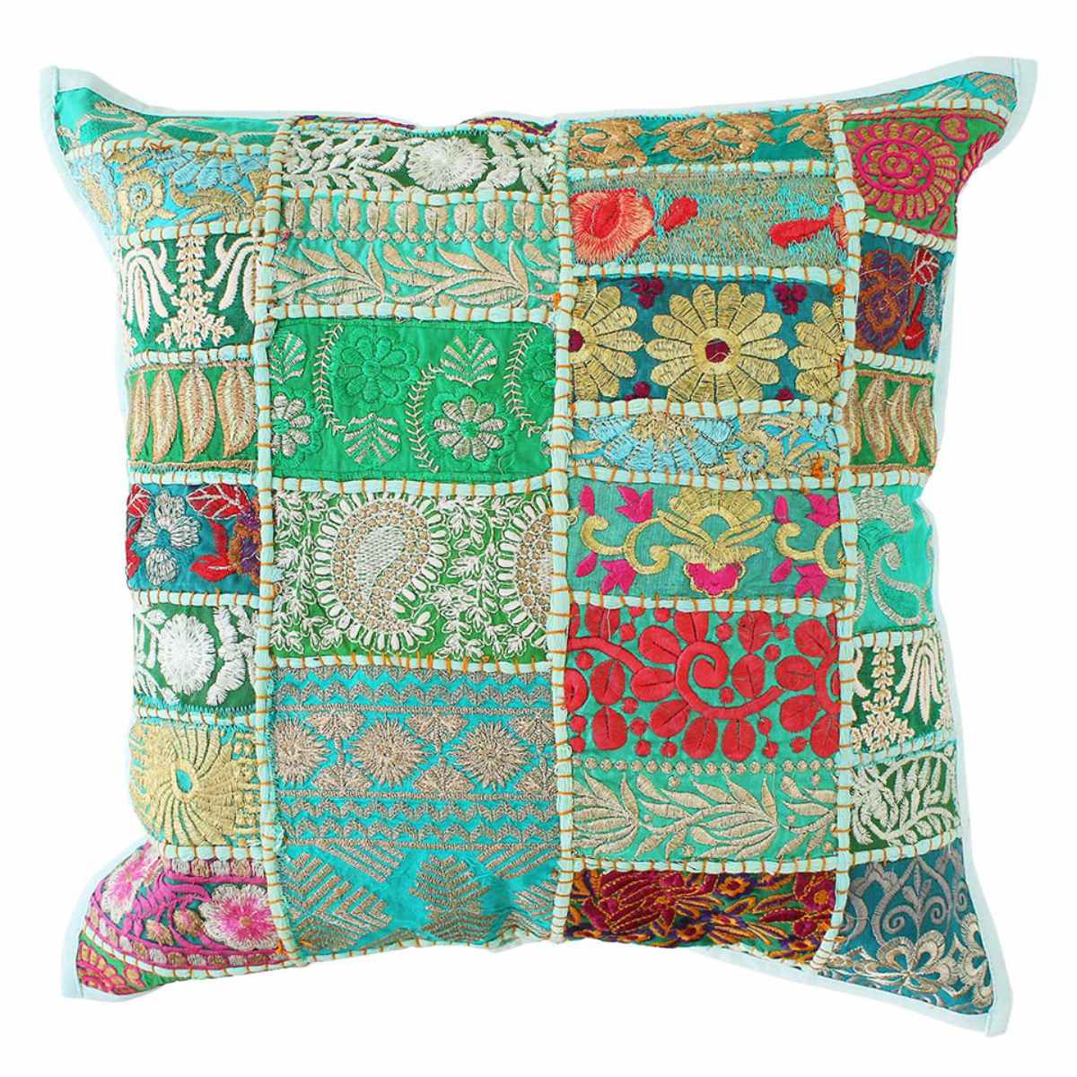 クッションカバー カンバディアパッチ 45×45cm （ クッション カバー