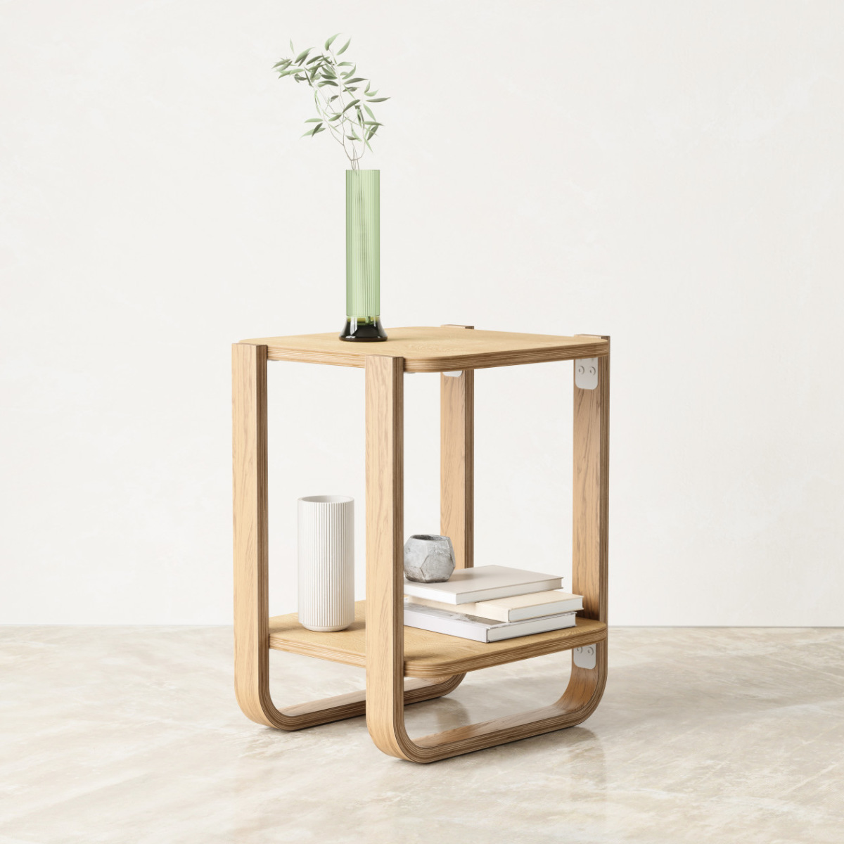 Umbra（アンブラ） ベルウッド サイドテーブル 棚付 （ アンブラ