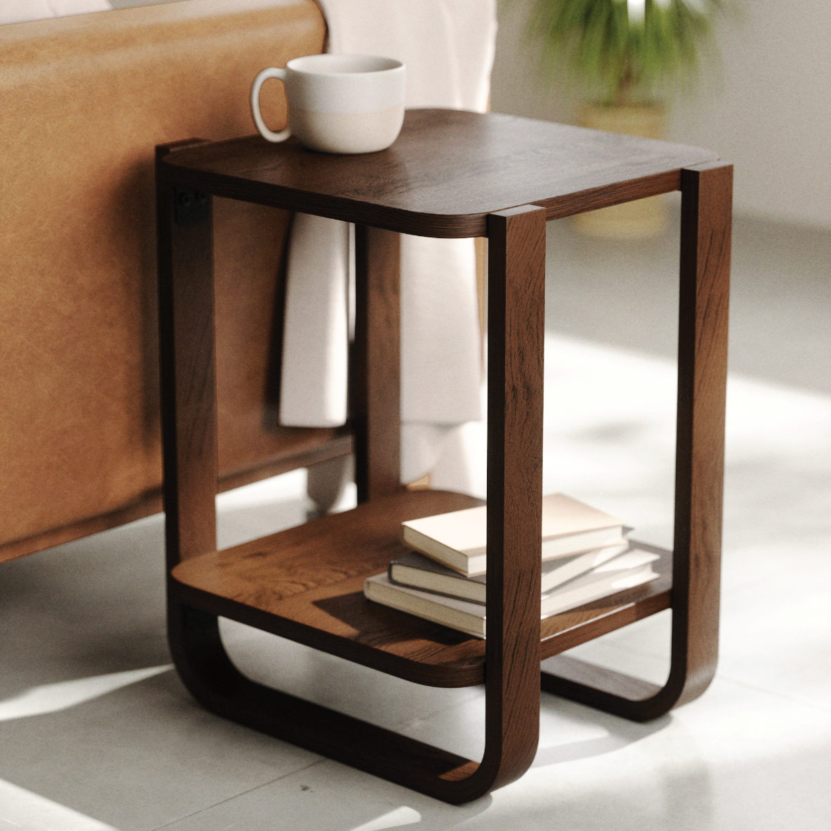 Umbra（アンブラ） ベルウッド サイドテーブル 棚付 （ アンブラ