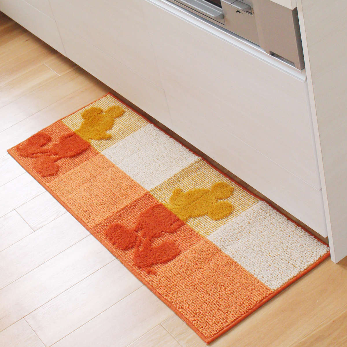 ヒステリックグラマー キッチンマット オレンジ 希少 美品 オカ キッチンマット MCスタイル ミッキーマウス 45×120cm （ 45cm