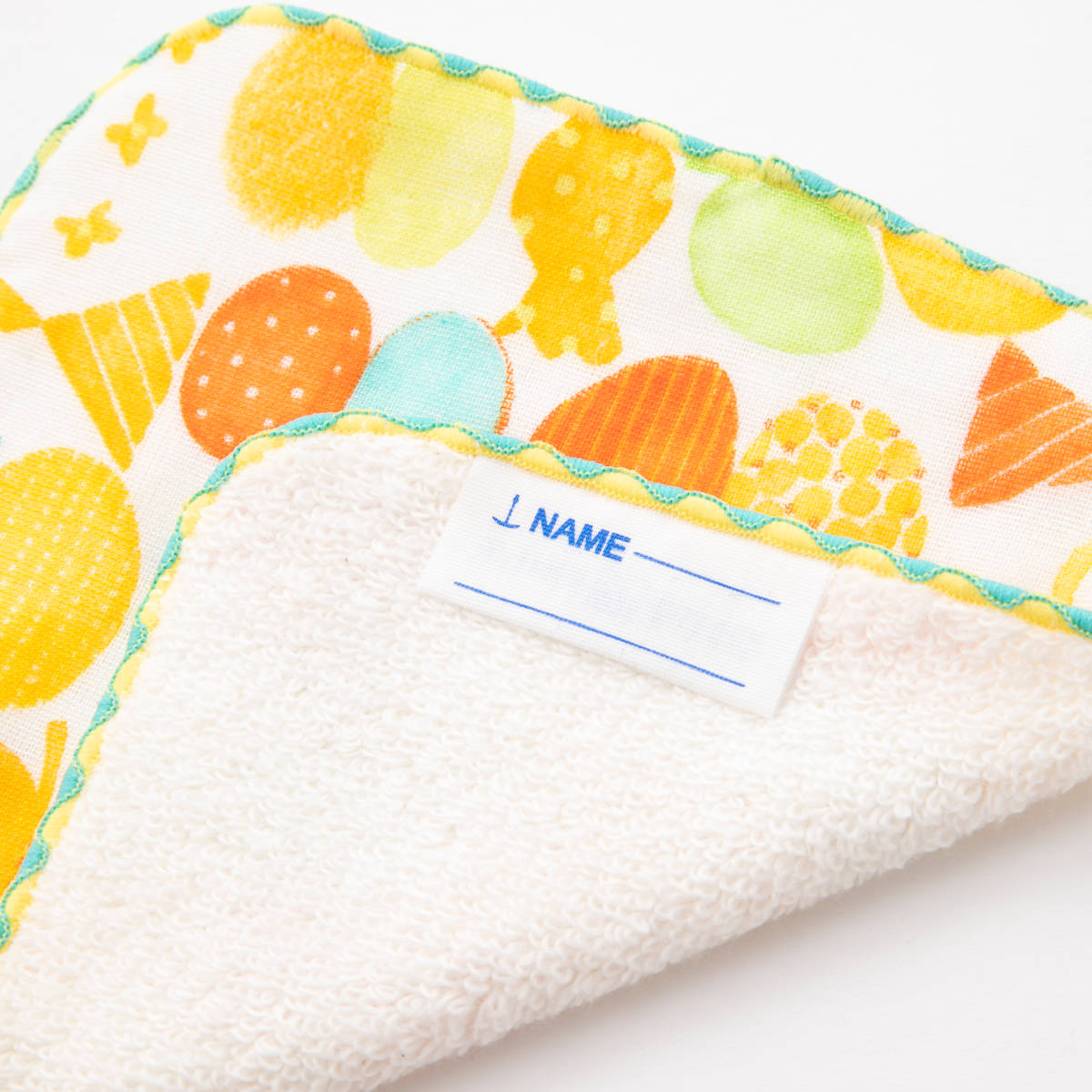 COCO WALK ミニタオル ガーゼミニハンカチ 15×15cm フラワーちょうちょ