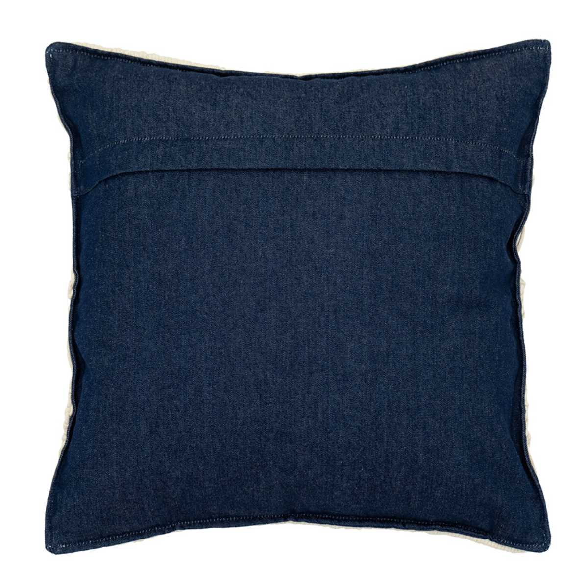 クッションカバー マクラメ コネクト デニム 45×45cm （ クッション