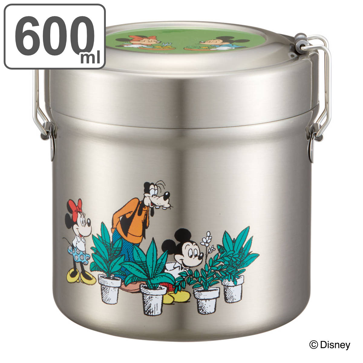 Disney（ディズニー） 弁当箱 保温 抗菌 600ml 真空ステンレス 保温
