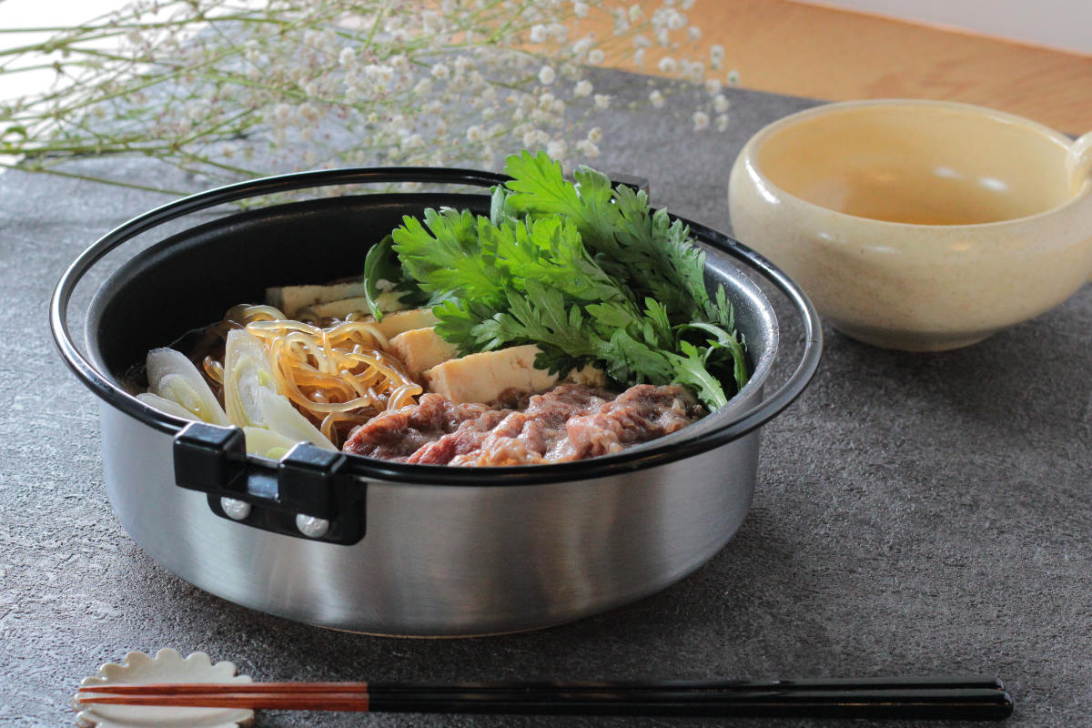 CB JAPAN（シービージャパン） すき焼き鍋 18cm IH対応 copan 二層鋼