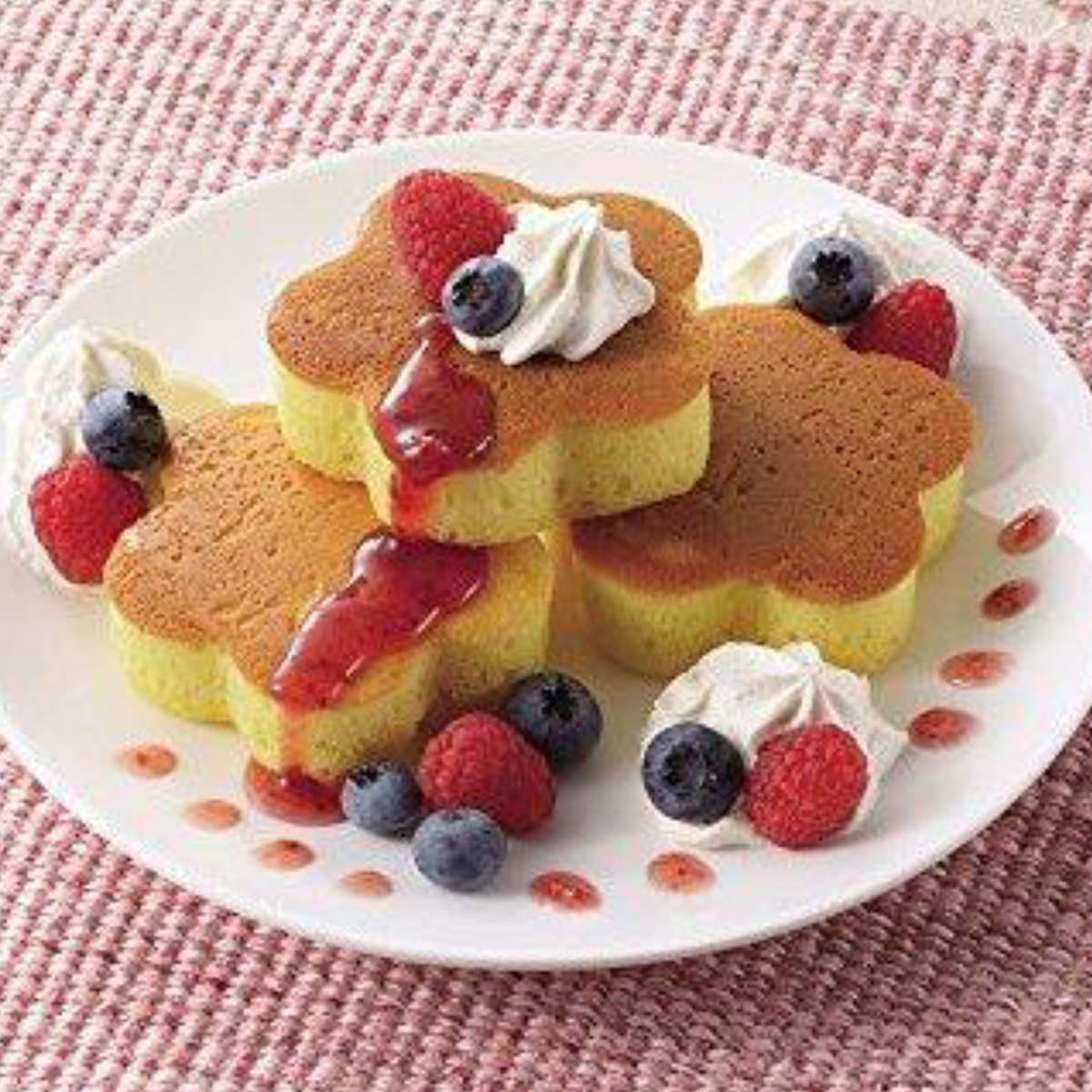 パール金属 パンケーキリング フラワー 3個入り スイーツコンビニ