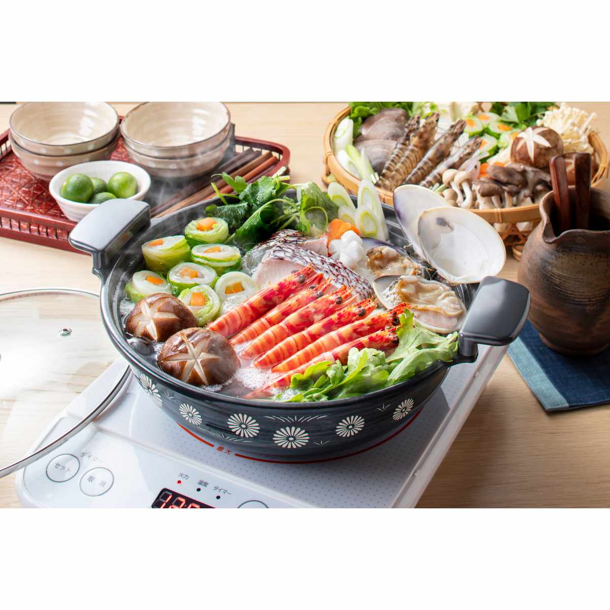 高木金属工業 季節鍋 27cm IH対応 ホーロー味わい鍋 平安 （ IH ガス火