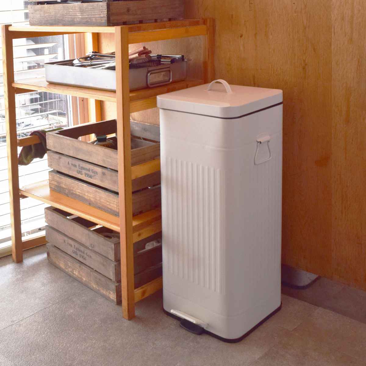 アントレックス ゴミ箱 30L Galva ペダル式 （ ごみ箱 30リットル