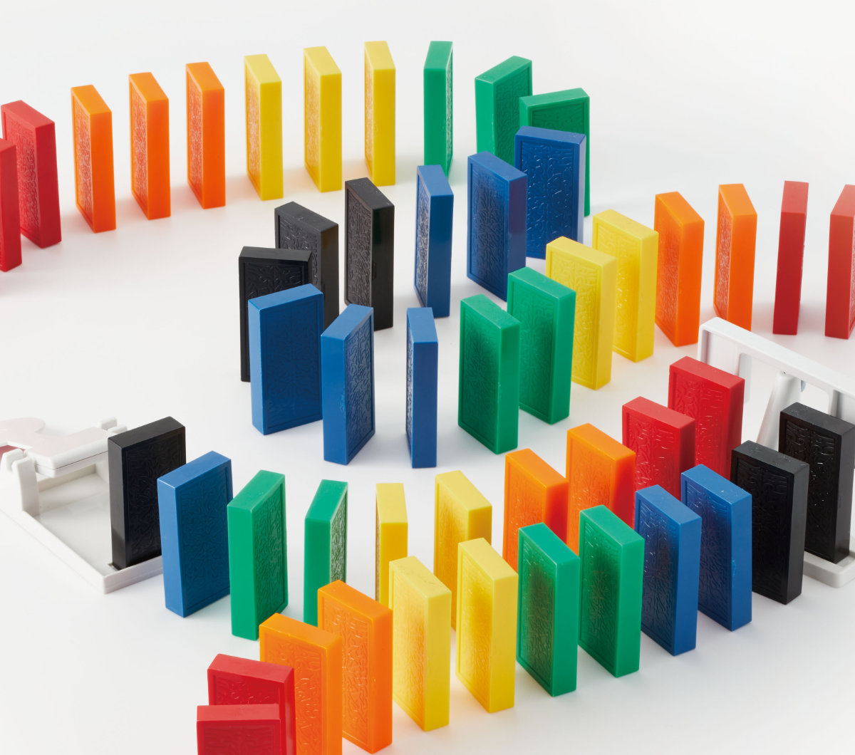 ハナヤマ おもちゃ 本格ドミノ牌 （ ドミノ ドミノ倒し ブロック