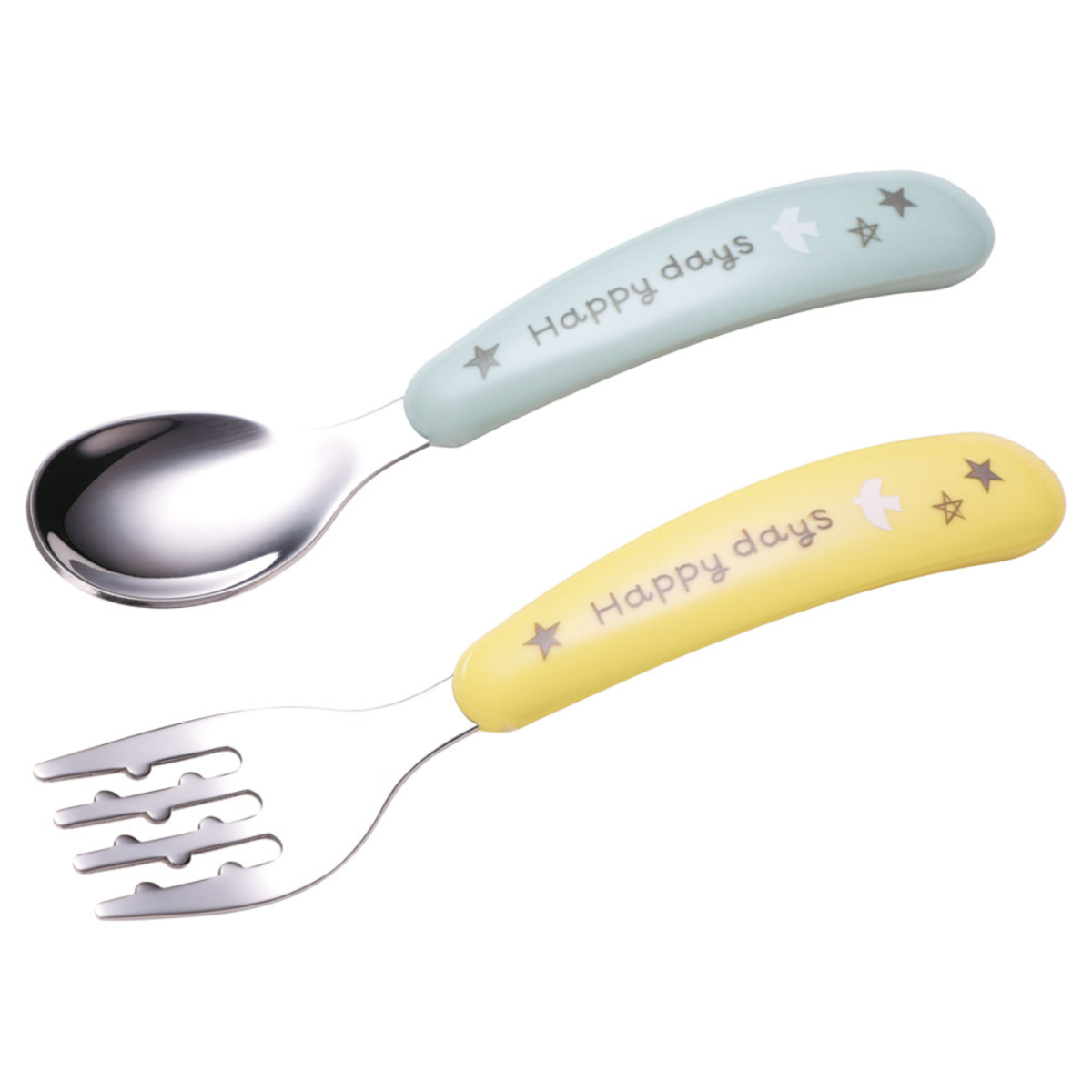 スケーター スプーン フォークセット ステンレス製 happyDays （ 食器