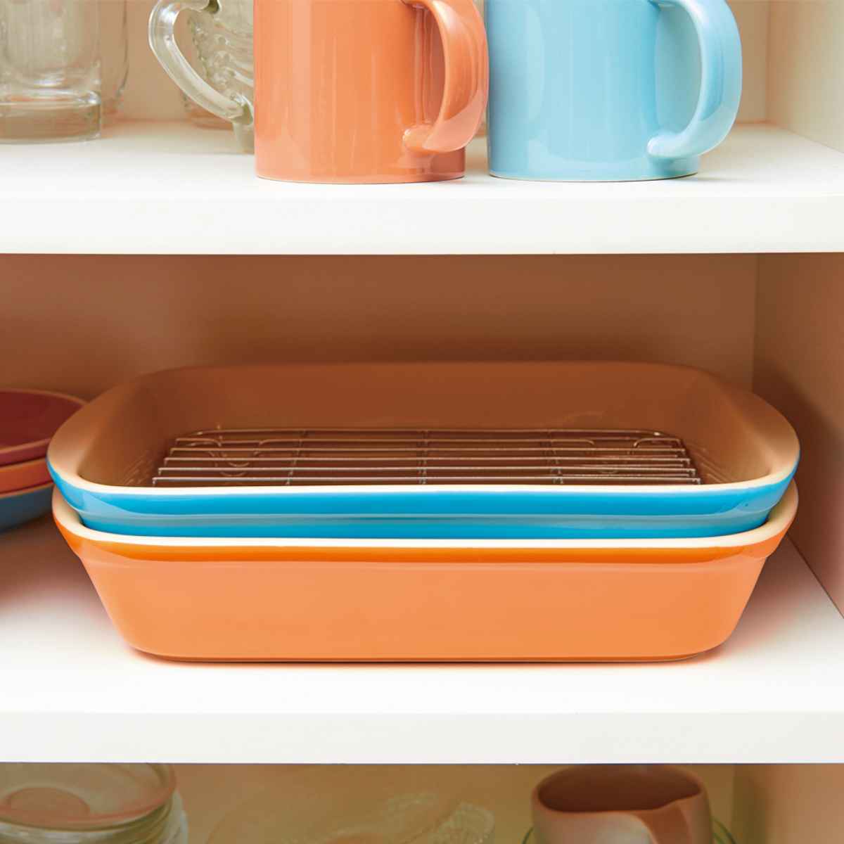 アイメディア 耐熱皿 そのまま食卓網付オーブン皿 （ 食洗機対応 電子