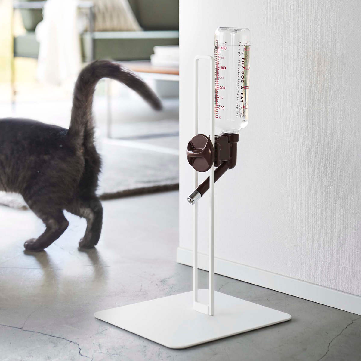 tower 特典付き 山崎実業 ペット用ボトル給水器スタンド タワー