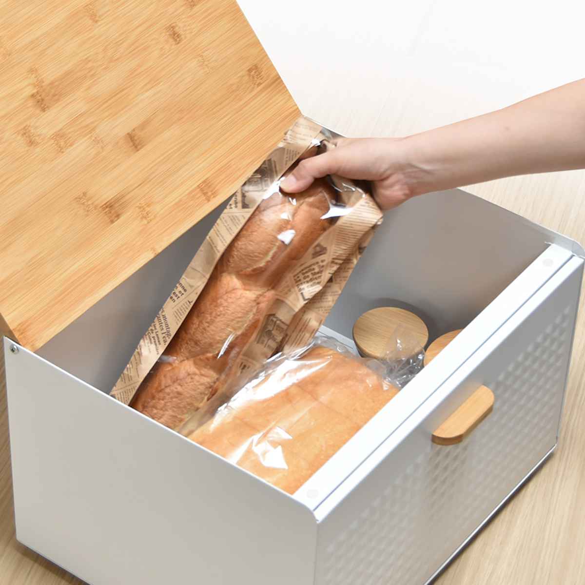 B.Bファニシング ブレッドケース TREE 中棚付き （ スチール 木製 天然