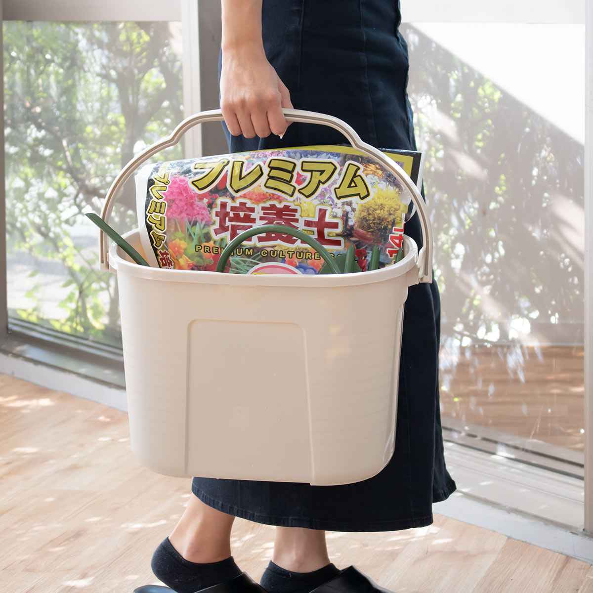 吉川国工業所 バケツ 19L ワイドバケツ オーバル 角型 （ ライクイット