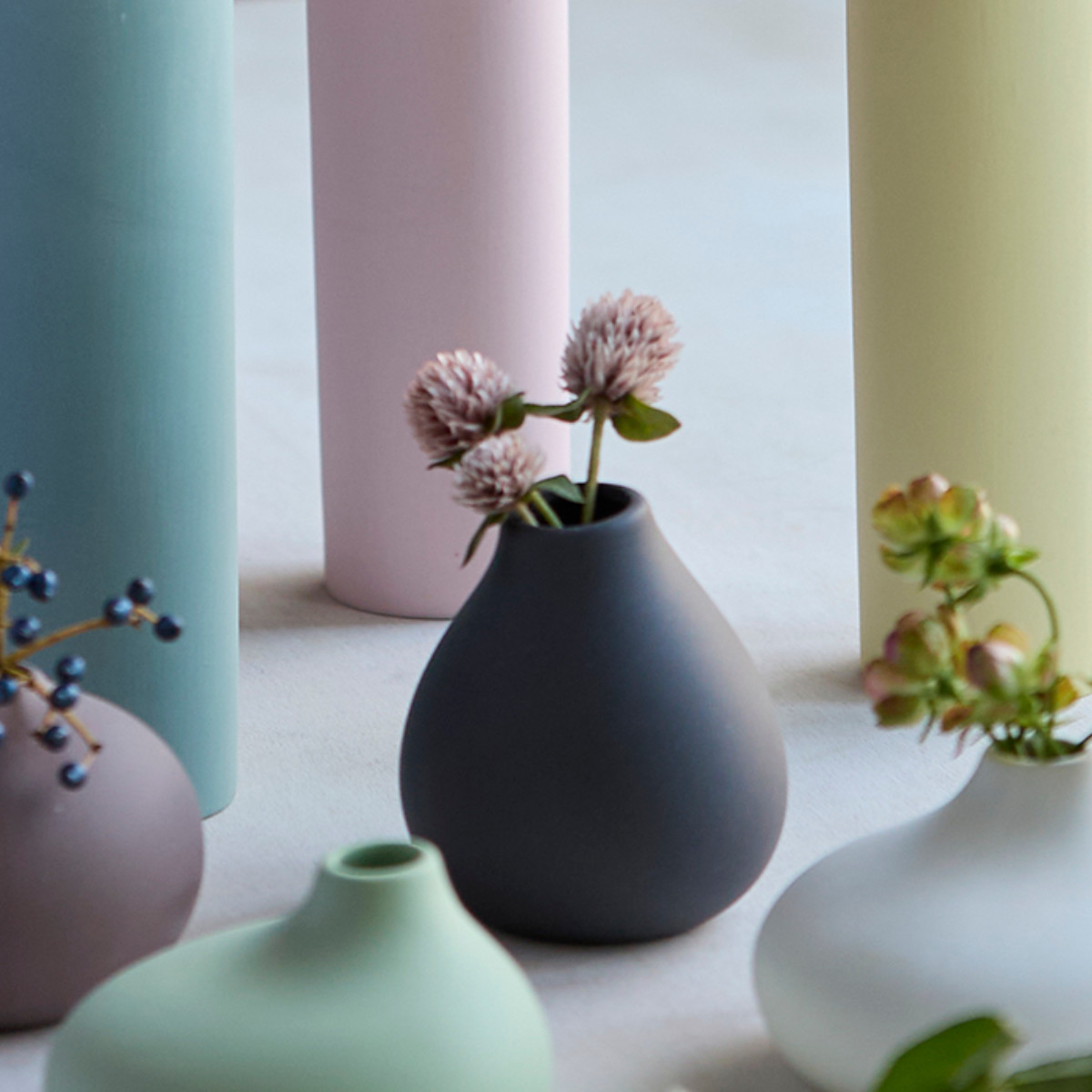 花瓶 AYA フラワーベース スタンド 陶器 （ 花びん 花器 ベース 無地
