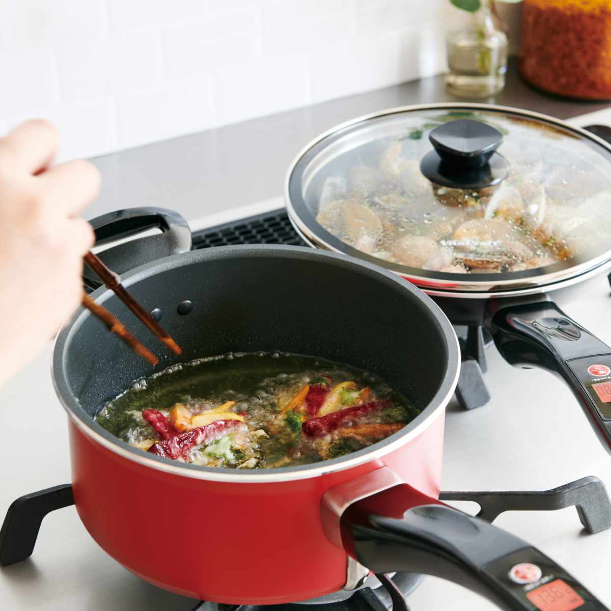 VitaCraft フライパン、マルチフライポット　計3点 Vita Craft（ビタクラフト） 片手鍋 20cm IH対応 テンプパンII マルチ