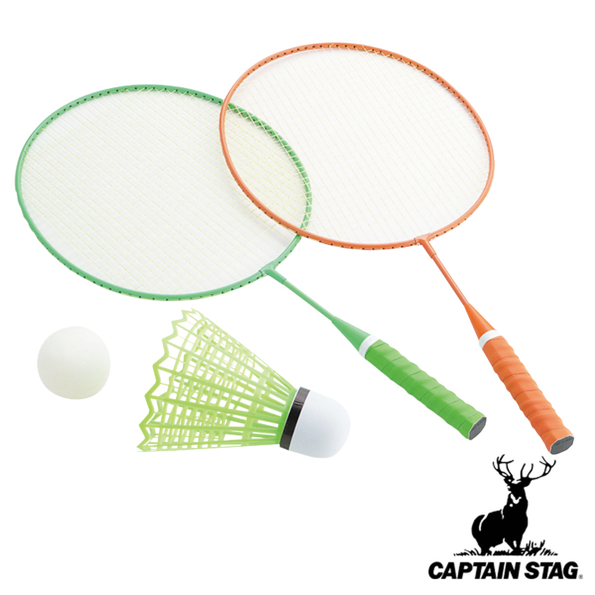 外遊び ジャンボバドミントンセット CS 遊 キャプテンスタッグ ( CAPTAIN STAG ジャンボ バドミントン セット 子供 )