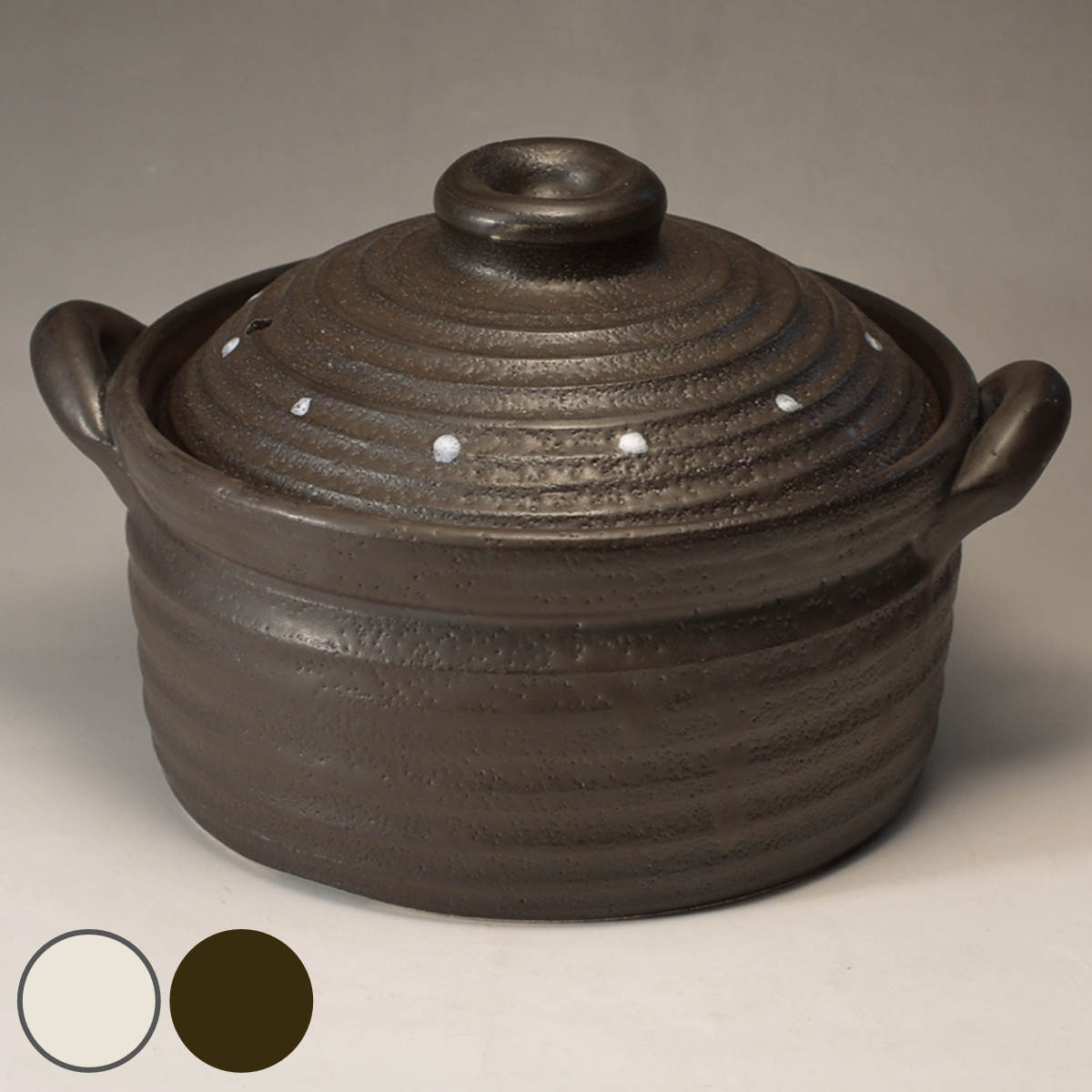 マルヨシ陶器 炊飯土鍋 2合 NEWメタルIH炊飯鍋 日本製 （ IH対応 ガス